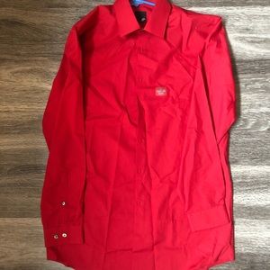 NWOT RED dress shirt
